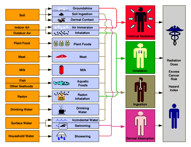 Diagram showing RESRAD-BASELINE